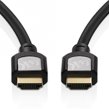 Sentivus 4K HDMI Kabel 2m (Ultra HD, 3D und ARC) auf HDMI 1.3, 1.4 und 2.0 kompatibel mit High Speed Ethernet und 3-fach Schirmung schwarz - 3